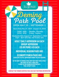 2024 Deming Pool Hours and Information