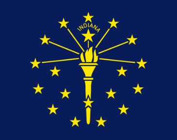 Indiana Flag full