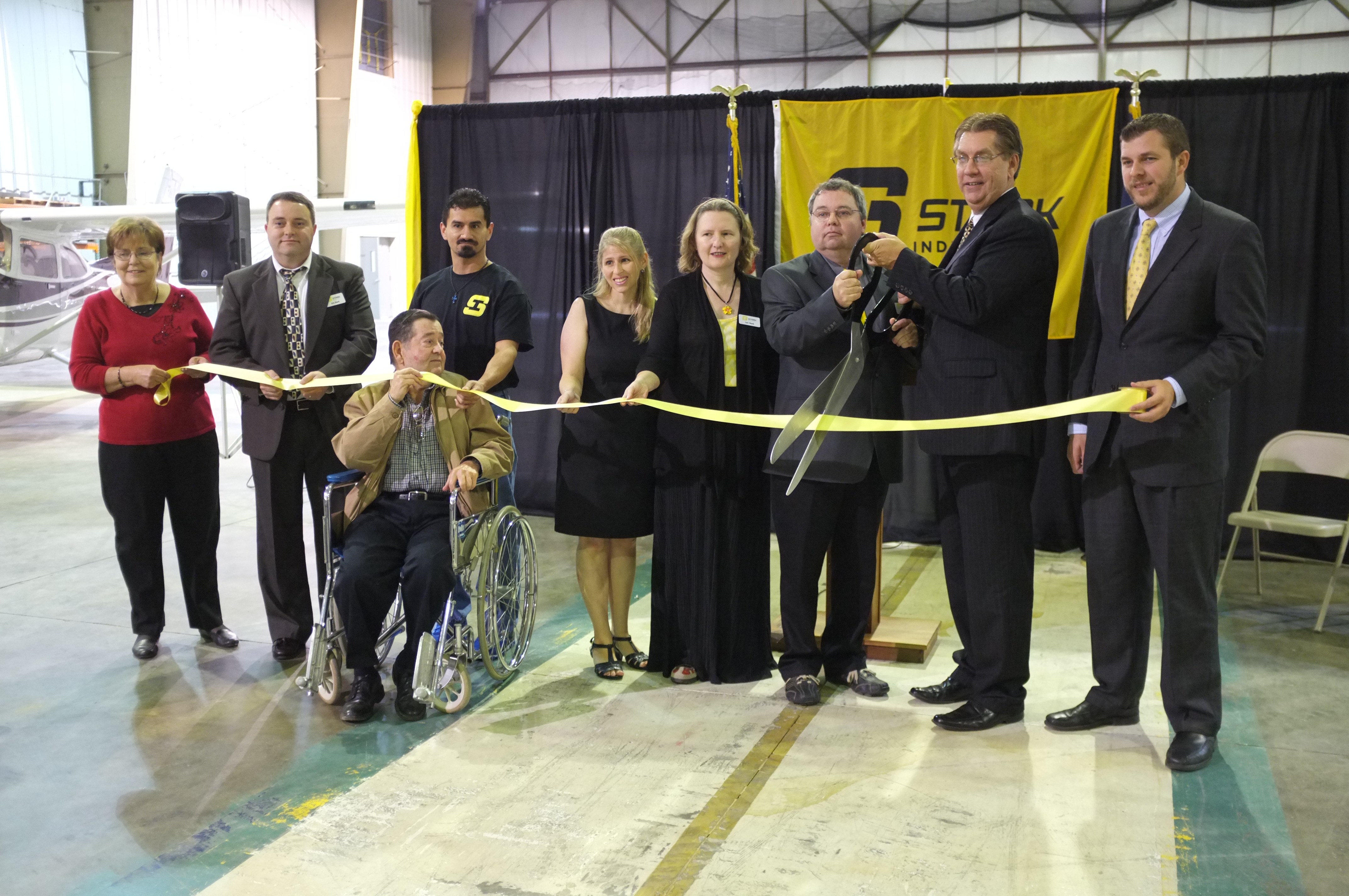 Stark Industries Ribbon Cutting